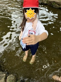 生き物見つけたよ