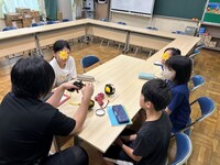 出発係　安全に火薬を詰める方法を学んでいました