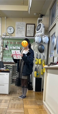 職員室にも給食委員の子が来てくれました