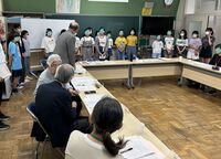 学校運営協議会の自治会長様からあたたかいお言葉をいただきました